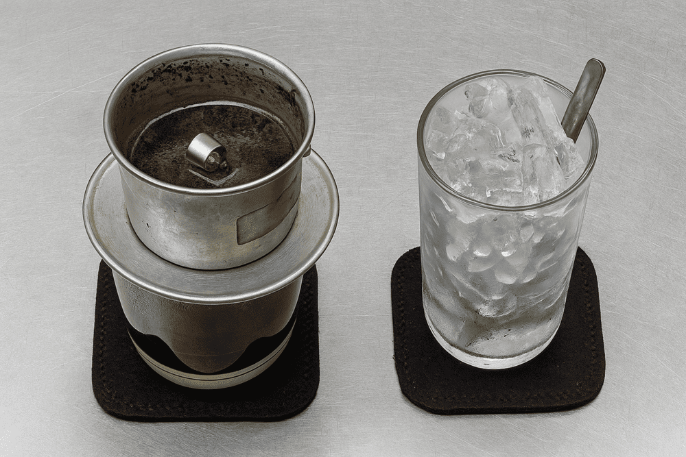 Vietnam iced coffee is a must-try coffee in Du Mien Garden because of its bold robusta coffee beans